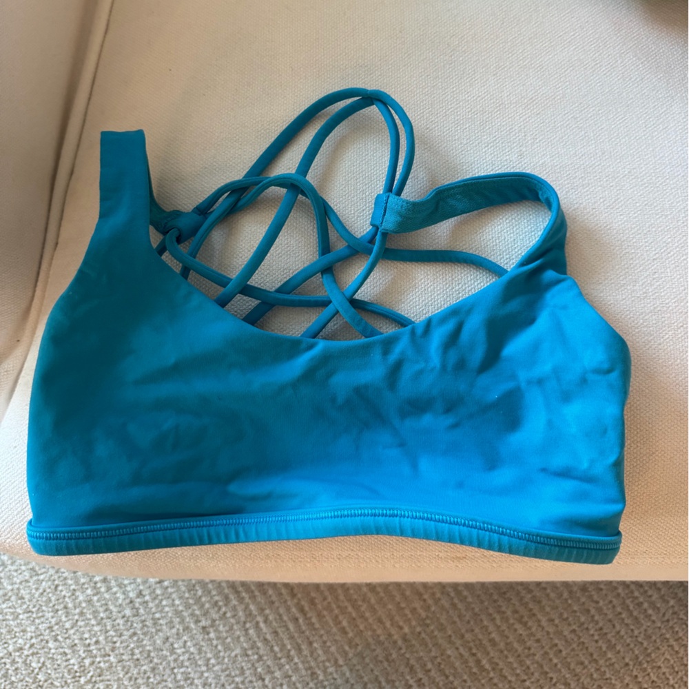 Lululemon Athletica Teal Strappy Sports Bra
